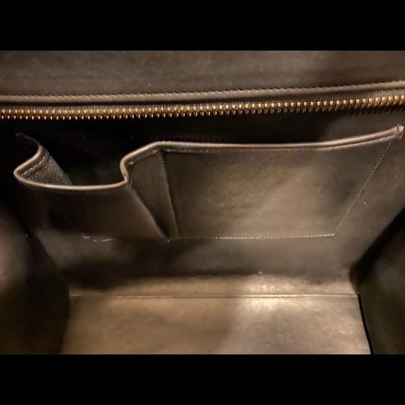 Celine Micro Luggage Handbag smooth calfskin black - Picture 9 of 10